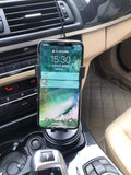Universal Cup Holder Phone Mount Cradle for Car, Compatible with iPhone, Samsung, Other Cell Phones