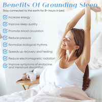 Grounding Sheets Various Sizes, 95% Organic Cotton + 5% Pure Silver Fiber, Grounding Sheet Earth Connected Bedding with Grounding Cord
