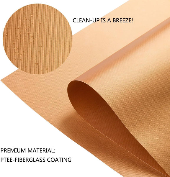 Copper Grill Mats for Outdoor Grill -Set of 6 Nonstick BBQ Grill Mat 15.75 x 13", Reusable & Heavy Duty Under Grill Mat, Easy to Clean