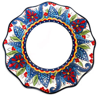Dinnerware 10 Piece Colorful Mexican Floral Set - Seating for 2