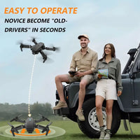 Drone With Camera for Adults Beginners Kids, Foldable RC Quadcopter, Toys Drone, 1080P FPV Video, One Key Start, Headless Mode, Waypoints fly, 360° Flips