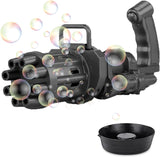 Gatling Bubble Gun Kids Toy, 8-Hole Automatic Bubble Maker