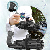 Gatling Bubble Gun Kids Toy, 8-Hole Automatic Bubble Maker