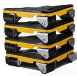 4pcs Heavy Duty Moving Tool Set with Wheels Corner Furniture Dolly - Ideal for Refrigerators, Beds & Large Objects -