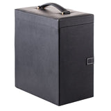 Extra Large PU Leather Jewelry Box Case - 6 Tier, 5 Drawers Large Storage Capacity with Mirror