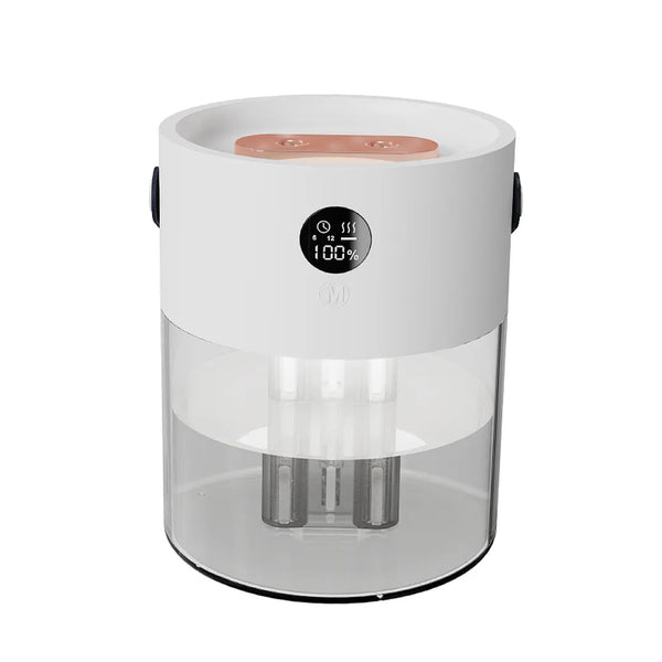 Smart Humidifier, Double Nozzle Cool Mist Air Humidifier with Night Light, Digital Display , 2L