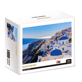 Jigsaw Puzzles 4-in-1 Multi-Pack 1000 Piece Puzzle Pack for Adults - Animal World, Space Traveler, Amalfi Coast, Santorini Island 1000 Piece Jigsaw Puzzles for Adults