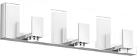 SolfArt Bathroom Vanity Light Fixture Dimmable LED 3 Lights Modern Polished Chrome