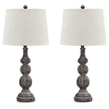 BoboMoMo Farmhouse Table Lamp Set of 2, USB Port