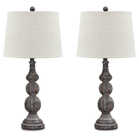 BoboMoMo Farmhouse Table Lamp Set of 2, USB Port