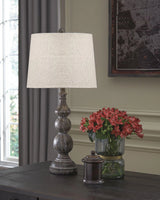 BoboMoMo Farmhouse Table Lamp Set of 2, USB Port