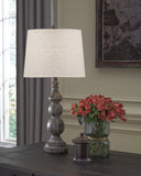 BoboMoMo Farmhouse Table Lamp Set of 2, USB Port