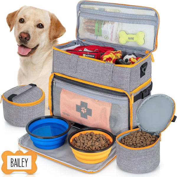 Tidify Dog Travel Bag - Airline Approved Dog Cat Large Capacity Organizer Tote