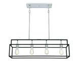 Mega Lighting 4-Light Island Pendant, Aged Bronze with Brushed Nickel Accents