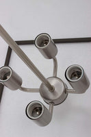 Mega Lighting 4 Light Square Pendant, Aged Bronze with Brushed Nickel Accents