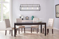 Mega Lighting 4-Light Island Pendant, Aged Bronze with Brushed Nickel Accents