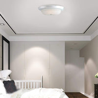 Mega Lighting Flush Dome Polished Chrome/Etched Glass(1) 15W LED Panel