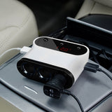 MWGears 12V 3-Socket Cigarette Lighter Sockets with Dual USB