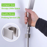 Handheld Shower Head Holder, Angle Simple Brass Shower