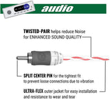 Carwires 4-AWG Car Amplifier Wiring Kit (ANL Fuse Holder with 100A Fuse) True Spec, Soft Touch Cable. Great for Car Audio Amp Installations (AIK-PS4000)