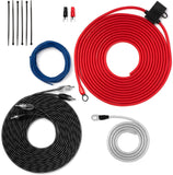 Carwires 10-AWG Car Amplifier Wiring Kit (ATC Fuse Holder with 25A Fuse) True Spec, Soft Touch Cable. Great for Car Audio Amp Installations (AIK-PS1000)