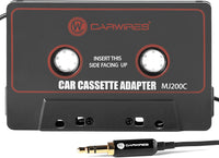 Carwires MJ200C – Premium Car Audio Cassette Adapter with 1M / 3.28FT Audio Cable
