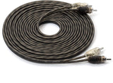 Carwires 2-Channel Twisted-Pair Car Audio Cable (17 Feet / 5.18 Meters) 2RCA Male to 2RCA Male Stereo Interconnects. Great for Car Audio Installations (AC2000-17)