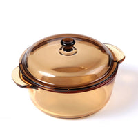 Endureglass Clear Glass Cookware Round Stewpot