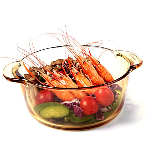 Endureglass Clear Glass Cookware Round Stewpot