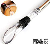 Fairbridge Wine Chiller Rod 3-in-1 18/8 Stainless Steel Wine Cooler Aerator and Pourer Decanter