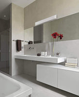 Mega Lighting Vanity Wall Lamp Brushed Nickel / Acrylic (1) 26W LED Panel