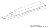 Mega Lighting Vanity Wall Lamp Brushed Nickel / Acrylic (1) 26W LED Panel