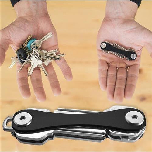 Premium Aluminum Alloy Compact Key Holder - Up To 12 Keys
