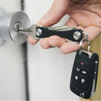 Premium Aluminum Alloy Compact Key Holder - Up To 12 Keys