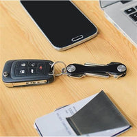 Premium Aluminum Alloy Compact Key Holder - Up To 12 Keys