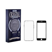 Crystal Set of Case and Tempered Glass for iPhone 7 / iPhone 7 Plus / iPhone 8 / iPhone 8 Plus