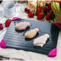 Aluminum Fast Thawing Defrosting Tray - The Safest Way to Defrost Quickly