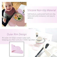 GrowRight Kid Safe Silicone Cloud Table Place Mat
