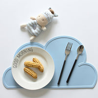 GrowRight Kid Safe Silicone Cloud Table Place Mat