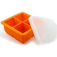 Giant Party Size Silicon Ice Tray and Food Saver 2" Cubes