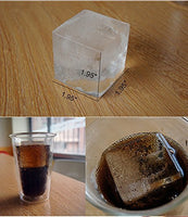 Giant Party Size Silicon Ice Tray and Food Saver 2" Cubes