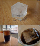 Giant Party Size Silicon Ice Tray and Food Saver 2" Cubes