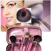 Urban Escape Studio Quality 9-Piece Professional Cosmetic Makeup Brushes Kit with Travel Pouch