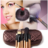Urban Escape 8-Piece Professional Cosmetic Makeup Brushes Kit with Travel Pouch