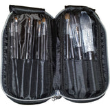 Urban Escape 10-Piece Professional Cosmetic Makeup Brushes Kit with Travel Pouch