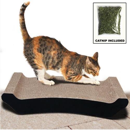Paw Essentials Cardboard Cat Scratcher with Catnip