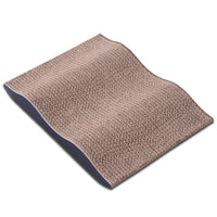 Paw Essentials 13" Cardboard Cat Scratcher Lounge for Kittens with Catnip