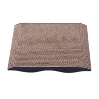 Paw Essentials 13" Cardboard Cat Scratcher Lounge for Kittens with Catnip