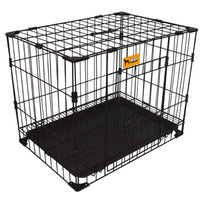 Paw Essentials 24" Reinforced Folding Metal Dog Crate w/ Divider