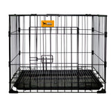Paw Essentials 24" Reinforced Folding Metal Dog Crate w/ Divider